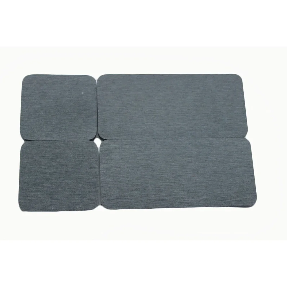 NiuYichee 4pc Dark Gray Diatomite Water Absorbent Sink Caddy Tray Coaster Set